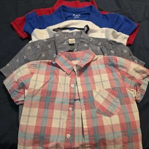 Various Boys Collared Shirts Lot of 5